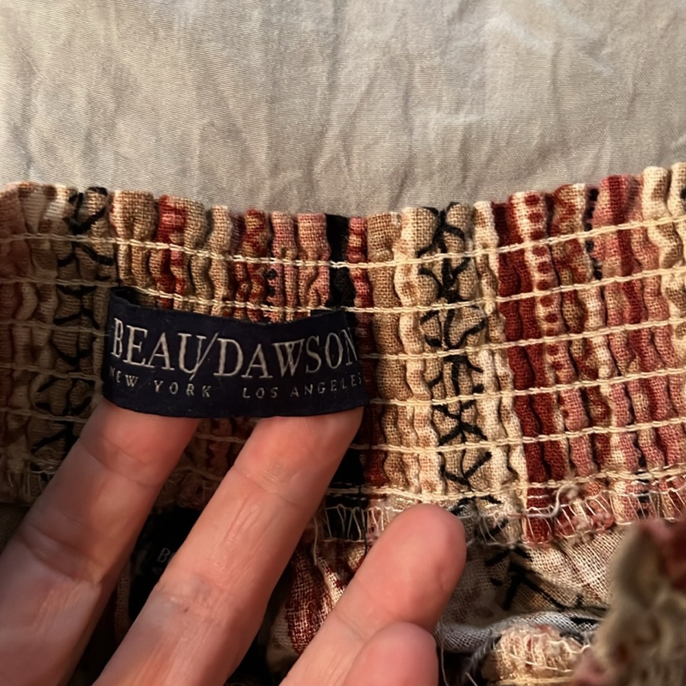 Beau Dawson Boho Linen Blend Pants-wide legs - worn/washed once medium jr - Picture 5 of 12